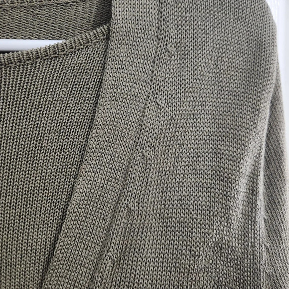 Vintage John Patrick for geoda design green open knit cardigan set beachy Large - Picture 10 of 16